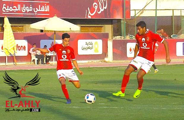 بتصويبة رائعة .. فوزي الحناوي يسجل هدف الاهلي الثالث