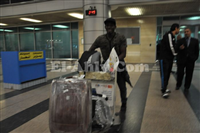 صور عودة محمد كوفي الى القاهرة بعد خروج بوركينا فاسو من امم افريقيا
