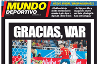 شكرا الـ VAR .. صور صحف العالم بعد تأهل البرتغال وتعادل اسبانيا مع المغرب