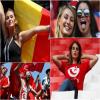 شاهد صور اشتعال أجواء كأس العالم بسبب الجماهير التونسية والبلجيكية 