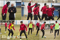 تدريب النادي الأهلي استعداداً للزمالك على ملعب فاركو للأدوية