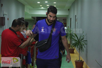 وصول لاعبي الاهلي الي الملعب لمواجهة المصري