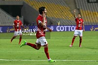 احتفال صالح جمعة بالهدف واشارات لجمهور المصري