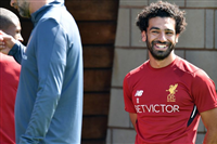 صور التدريب الأول لمحمد صلاح مع فريق ليفربول