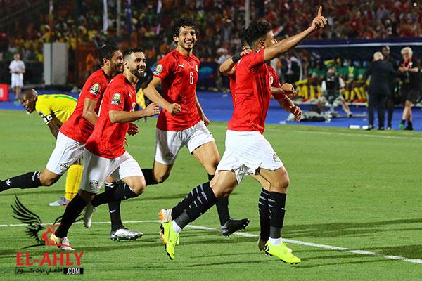 شاهد احتفال تريزيجيه بالهدف الأول في أمم افريقيا 2019 في شباك زيمبابوي