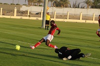 ودية الاهلي والداخلية استعدادا للقاء الذهاب أمام القطن الكاميروني