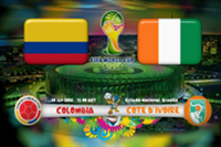 لقطات وأهداف مباراة كولومبيا و كوت ديفوار
