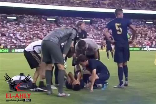 أسينسيو يتعرض لإصابة مرعبة في ودية ريال مدريد وأرسنال