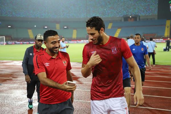 محمود وحيد ورمضان صبحي يتابعان نتائج قرعة كأس أمم إفريقيا تحت 23 سنة