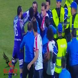 اشتباكات عقب فوز بيراميدز على الزمالك ومحاولات الاعتداء على الحكم