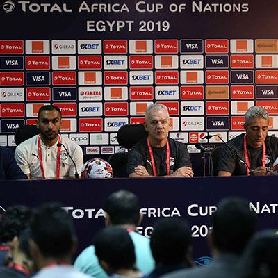 مؤتمر أجيري وإيبينجي للحديث عن مباراة مصر والكونغو في أمم افريقيا